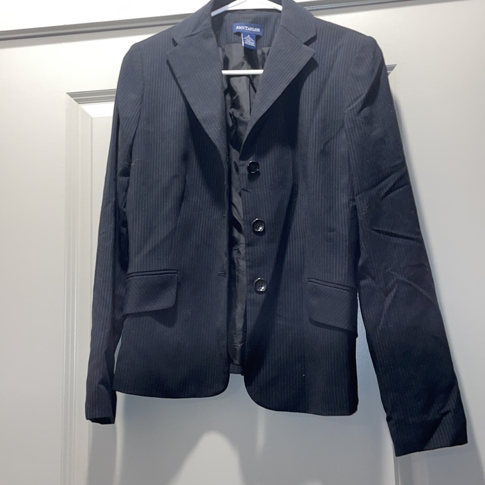 Stripes Ann Taylor Blazer - Picture 2 of 5
